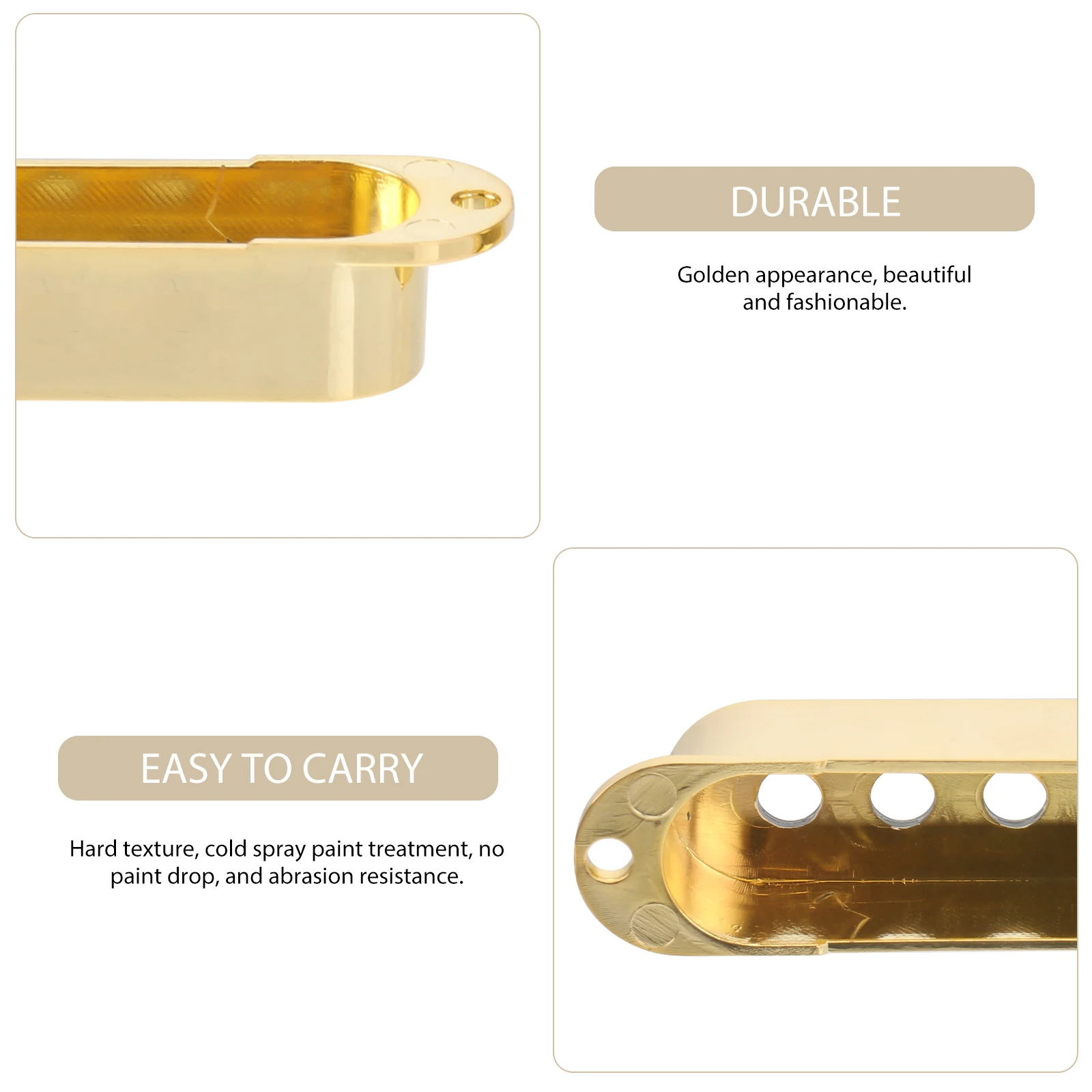 

Guitar Accessories Gold Pickup Covers Knobs Tip Set for Electric Guitar Replacement Plastic Replacement Knob Tip