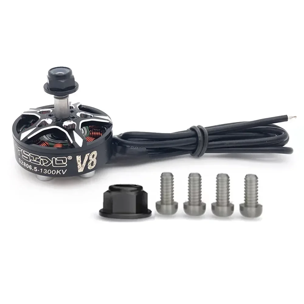 

2806.5 V8 Brushless Motor 1300KV For 6/7/8inch FPV Racing Long Range Freestyle Drone Quadcopter Multicopter RC Model Accessories