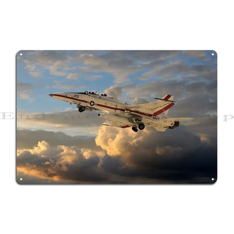 Fa-18 Hornet Metal Sign Living Room Wall Decor Cave Designer Vintage Tin Sign Poster