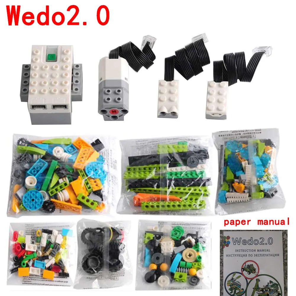 

280PCS WeDo 2.0 Programing Robotics STEAM 45300 Electronic Building Blocks Kit Construction Core DIY Educational Toys for Kids