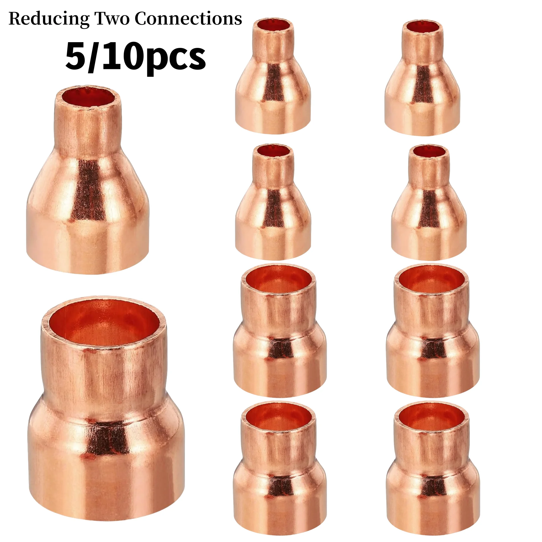 Bronze Coupling Pipe Fitting with Pressure for HVAC Refrigeration System Welding Accessory Two-Way Branch Connector