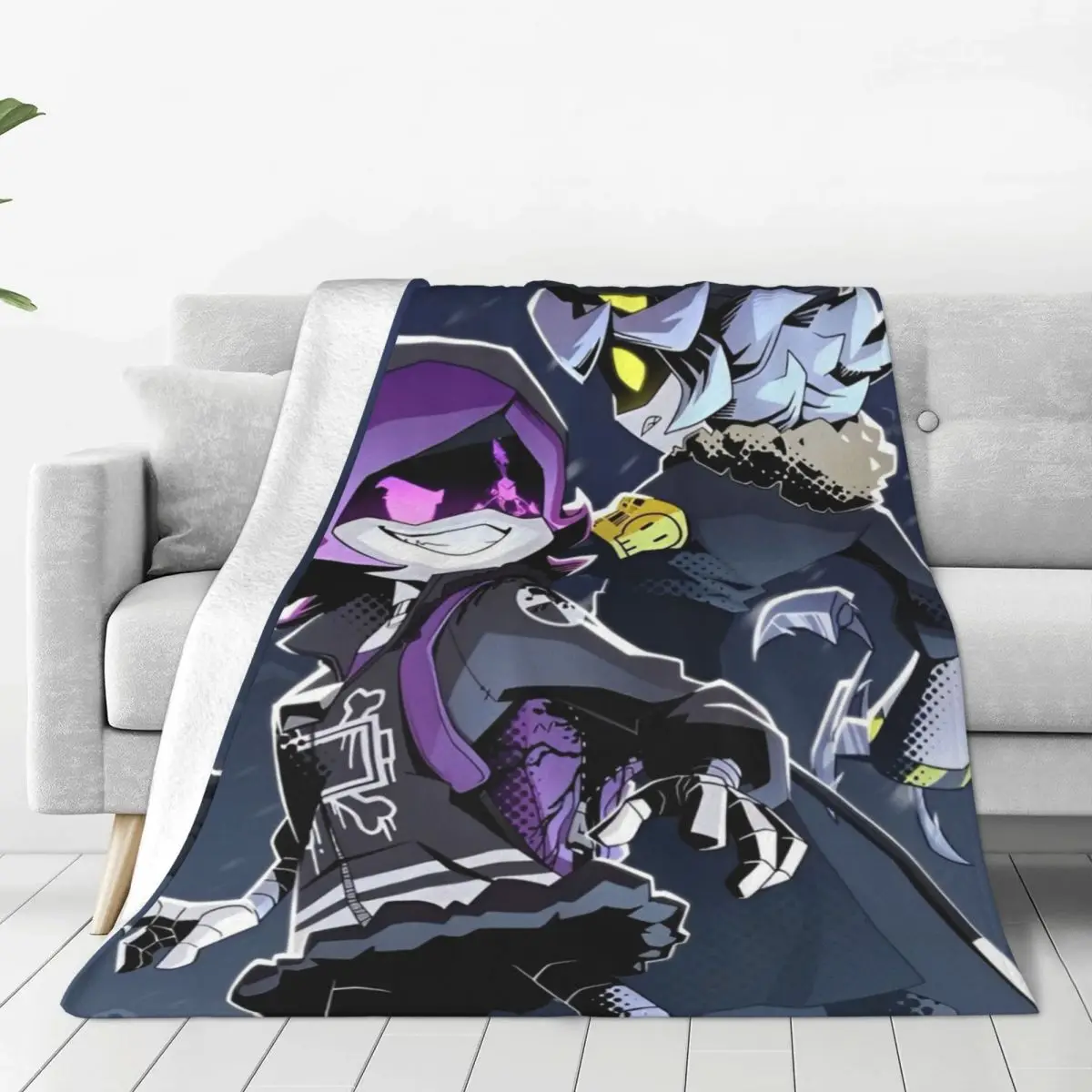 Murder Drones Cartoon Anime Blanket Fleece Printed TV Series Portable Soft Throw Blankets for Home Couch Bedspreads