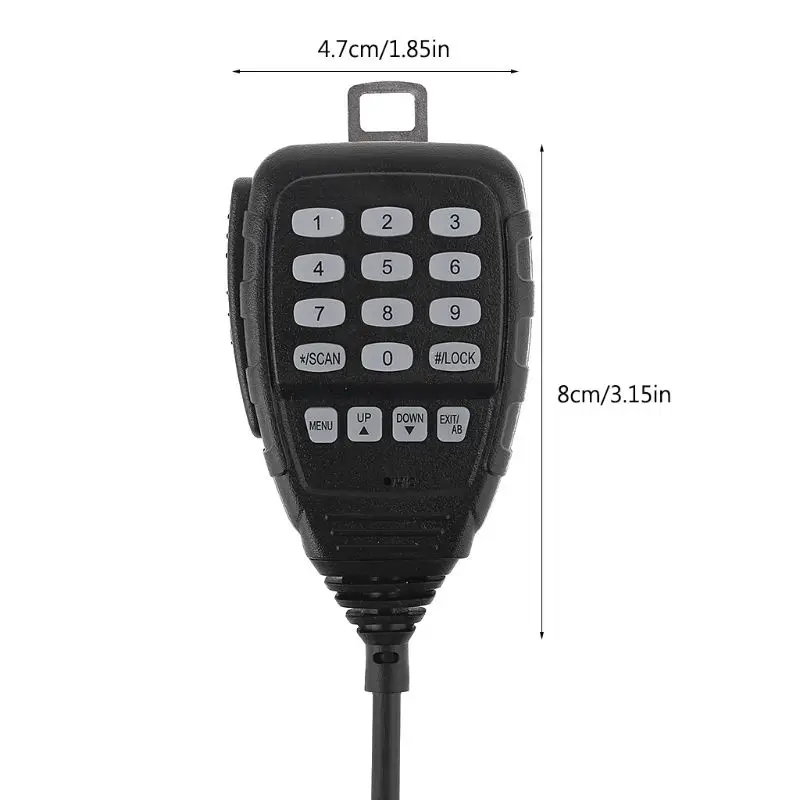 Dropship dtmf alto-falante microfone para qyt KT-8900D KT-8900 rádios móveis do carro acessórios melhorado dtmf teclado