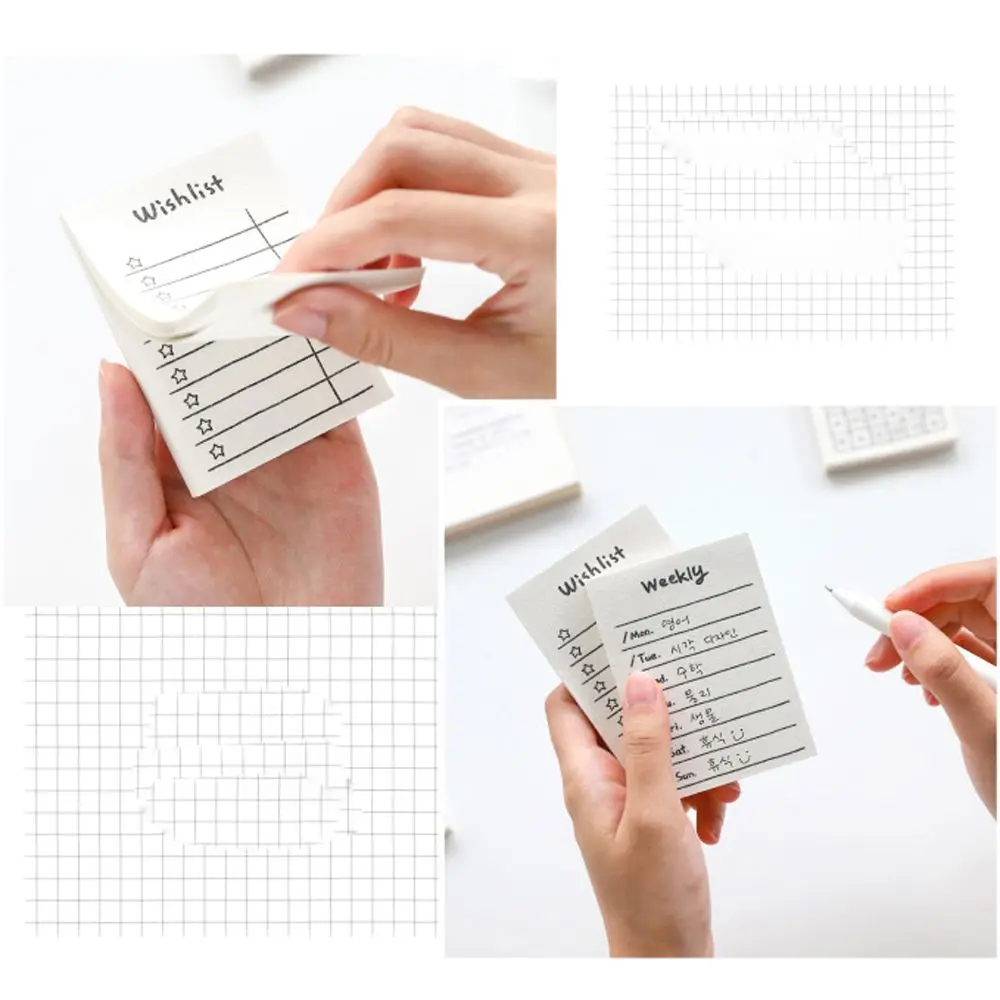 50 Sheets Small Checklist Plan Notebook Notebook Office Supplies Sticky Notes To Do List Memo Pads Tearable Notebook