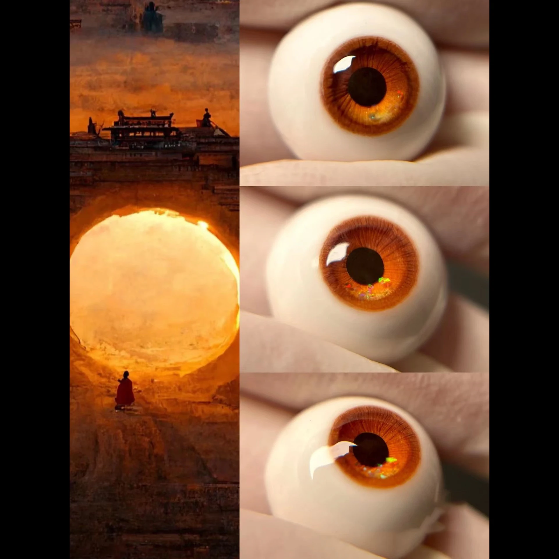 Small Colorful Eyes For BJD Doll Eyes Resin 4/5/6/8/10mm DIY Handmade Doll Accessories Eyeball For BJD Doll Special Plaster Eyes