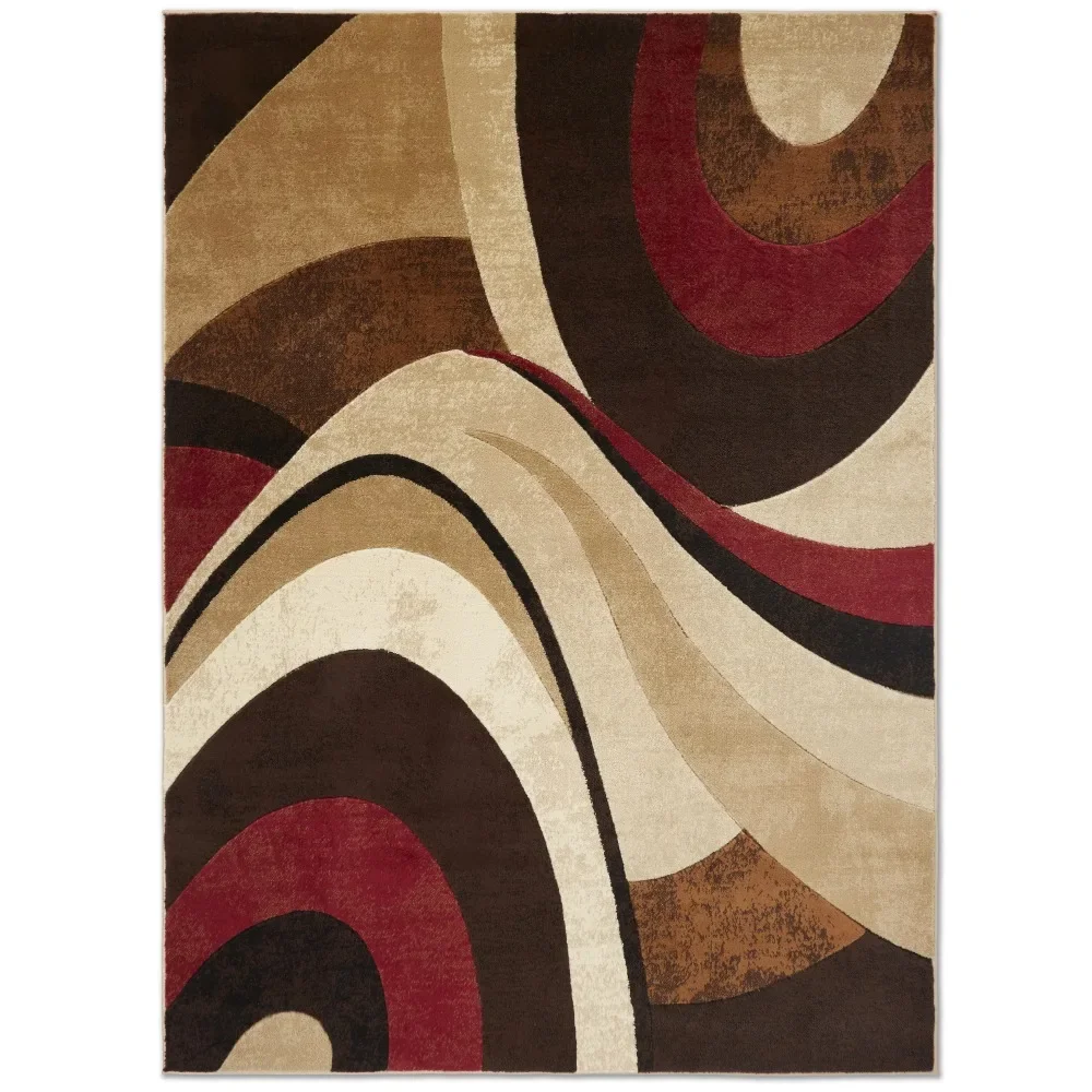 

Коврик Tribeca Slade Contemporary Abstract, коричневый/красный, 39 x 55 дюймов