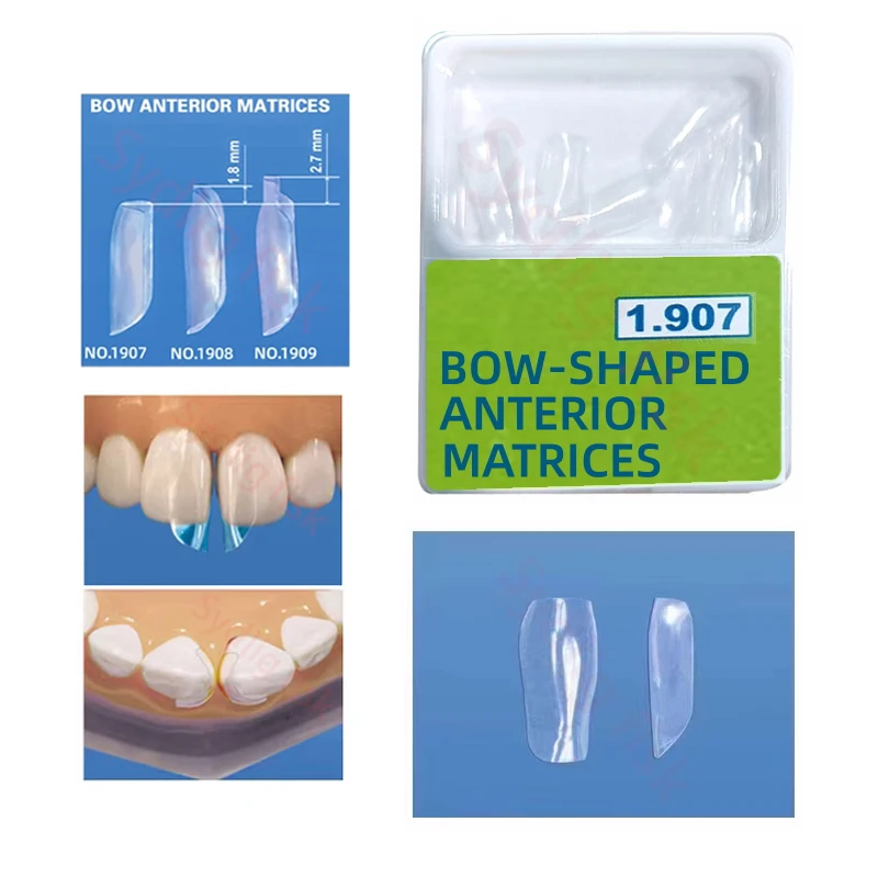 Dental Clear Matrix Matrice Bow BT Anterior Matrices Frontmatrizen Passend für Bioclear Style L/M/S Dental Tooth Restorationsmaterialien – Detail 5
