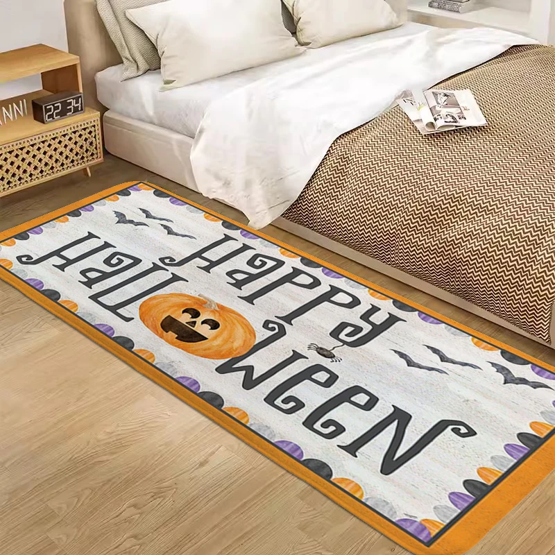 

Laundry Room Rug S-Happy Halloweens Washable Non-slip Kitchen Mats Carpet for Home Entrance Door Doormat Room Rug Room Carpet