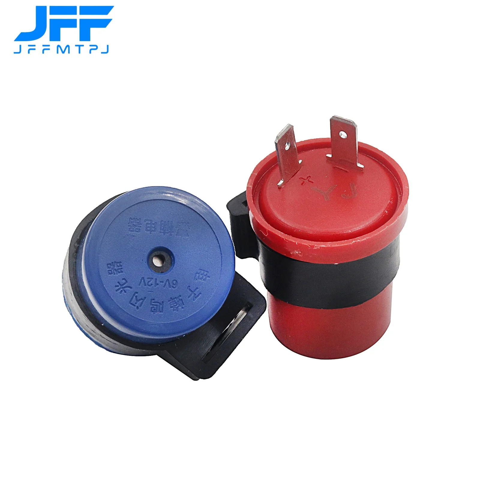 DC 6V 12V Input Motorcycle Blue Inbuilt Beeper Flasher Turn Signal LED Blinker 2 Pins Motor Buzzer Flasher Relay Indicator