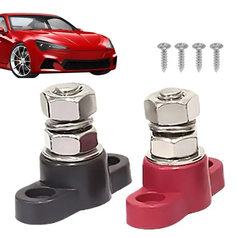 

Соединительные стойки для аккумулятора, 1 пара соединительных стоек для аккумулятора, одинарная шпилька для автомобильных монтажных винтов в комплекте, детали для модификации автомобиля