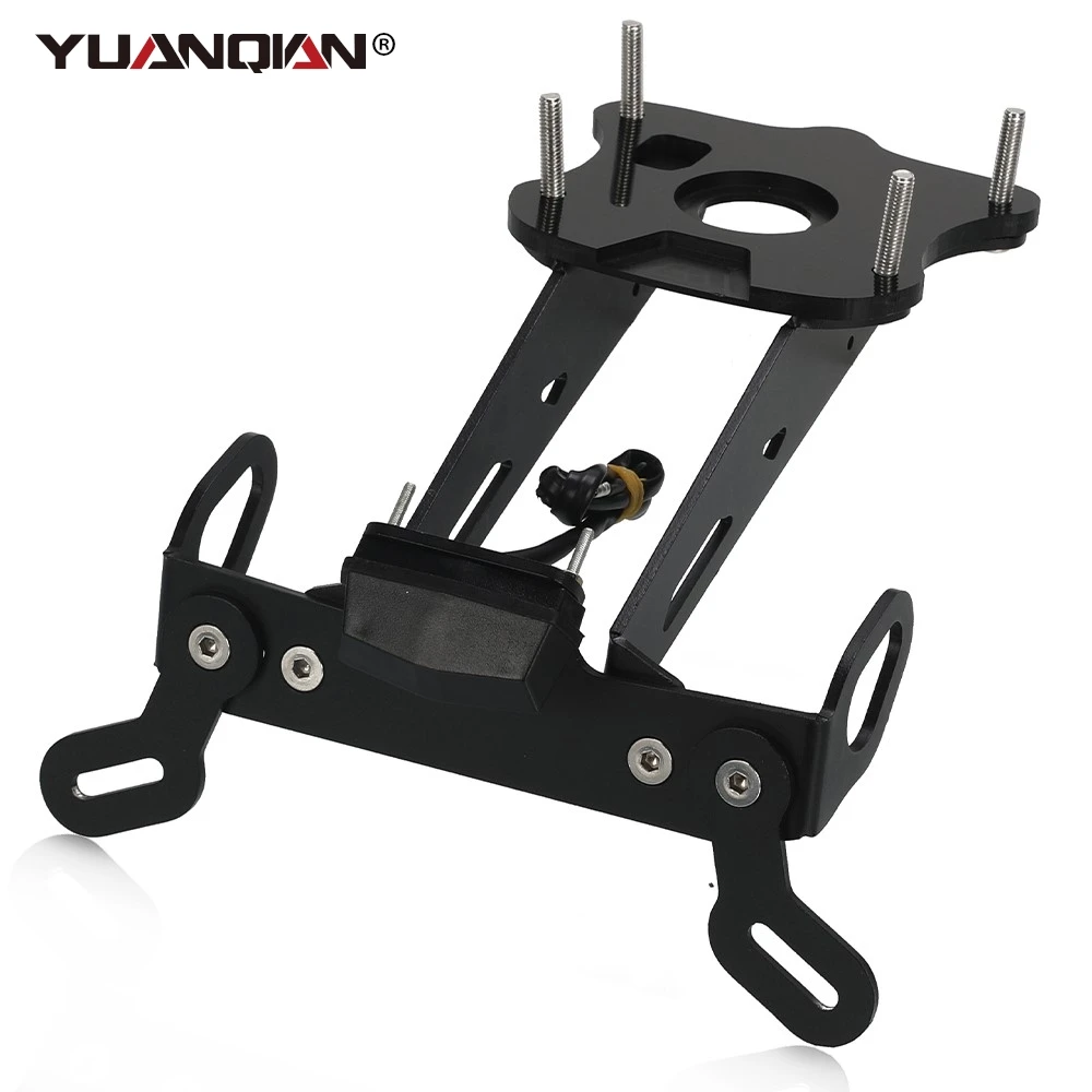 

2024 Motorcycle License Plate Holder Fender Eliminator Tail Frame LED Plate Light FOR YAMAHA MT 09 MT09 MT-09/SP 2021-2023 2022