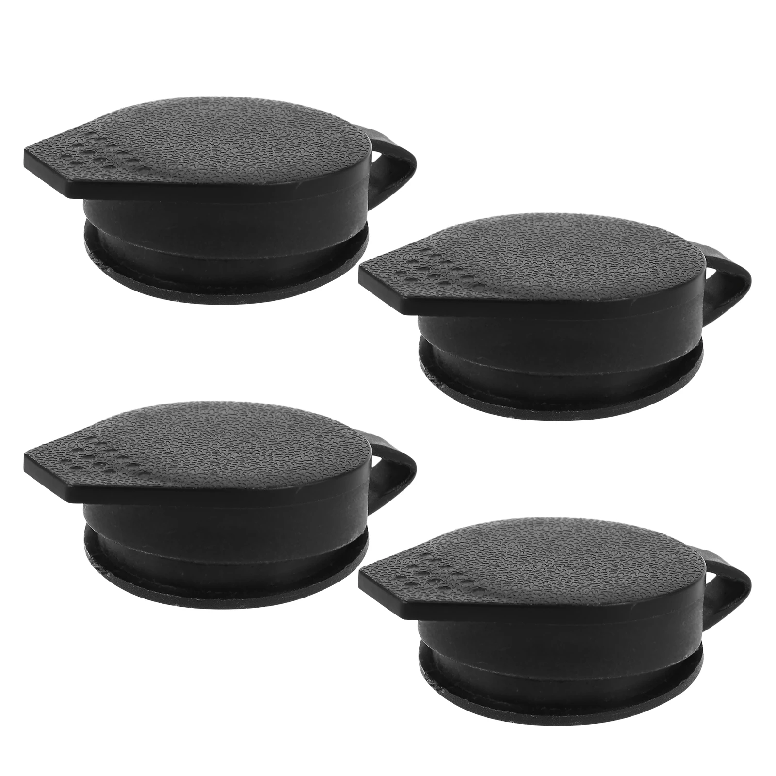 

4 Pcs Durable Plastic Turn Tongue Lock Covers Weatherproof Cabinet Cam Locks for Storage Garbage Bin Kitchen Vending RV