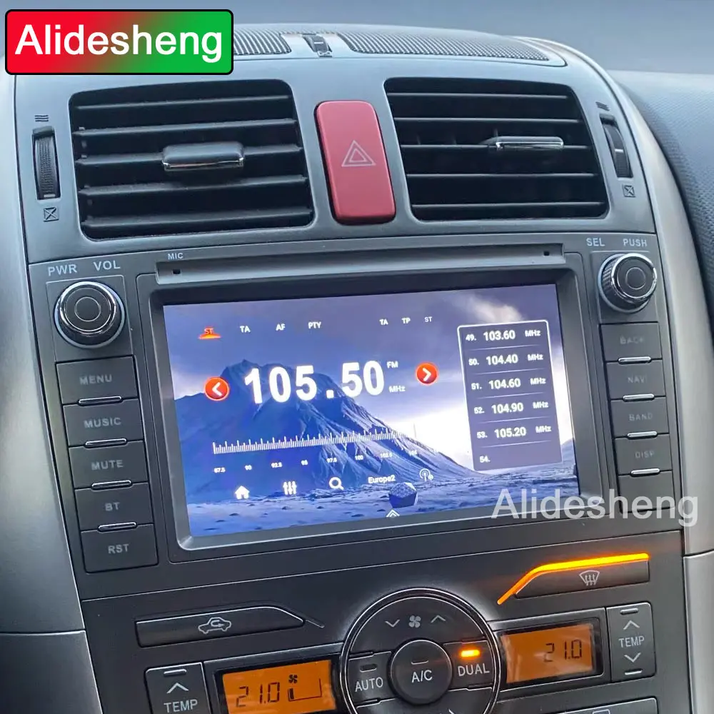 new Android 14 Wireless Carplay Car Radio for Toyota Toyota Auris 2006 - 2012 Multimedia Player GPS Auto Original car style 2din