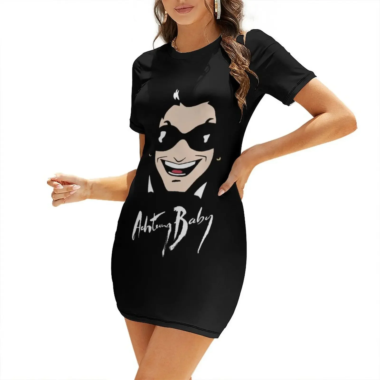 

Bono is The Fly Short-Sleeved Dress Clothing female Long dress woman women's dresses luxury Dress