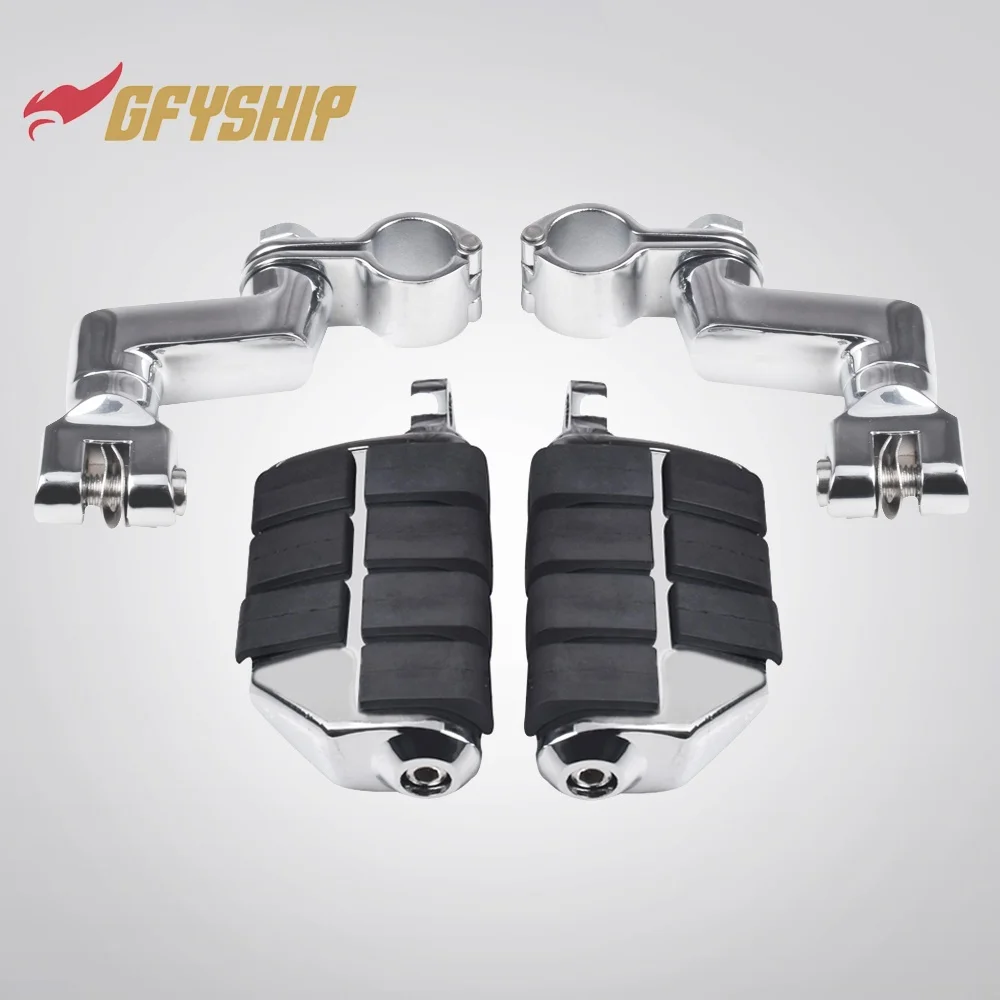 Motorcycle Adjustable Chrome Highway Foot Pegs For SUZUKI Intruder VL800 VL1500 VS1400 M800 C800 M109R C109R Boulevard M90 C90 view 2
