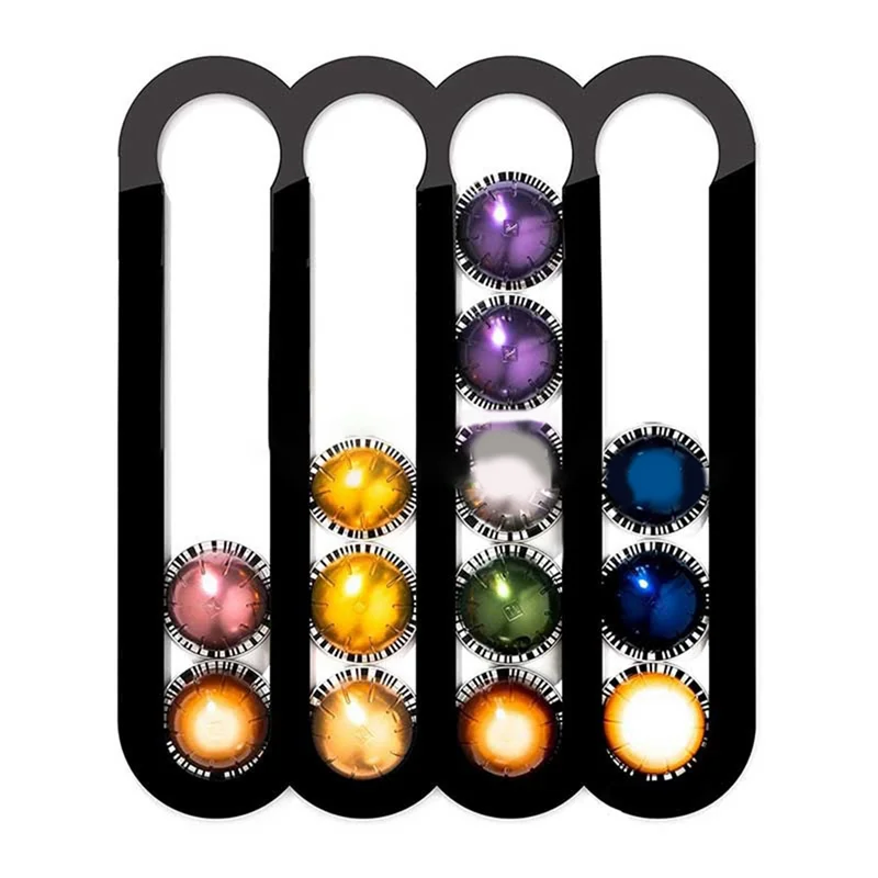 

K Cup Holder Coffee Capsule Storage Holder Vertical Or Horizontal Mounting In Refrigerator, Wall Or Under Cabinet