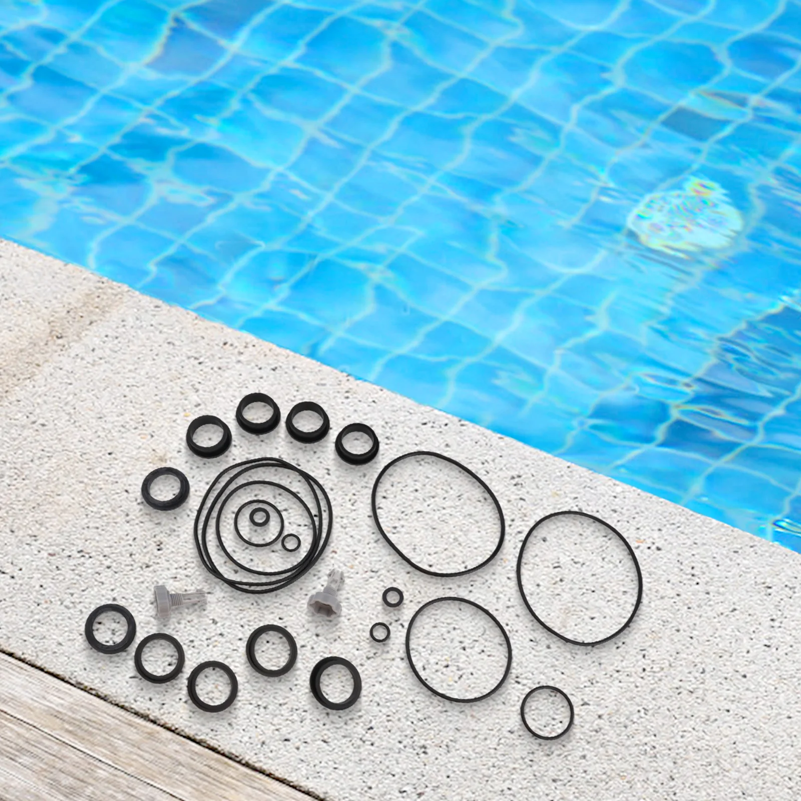 For Intex Sand Filter Pumps O-Ring Kit Swimming Pool Maintenance Complete Kit Sturdy Material Leaf Trap O-Rings