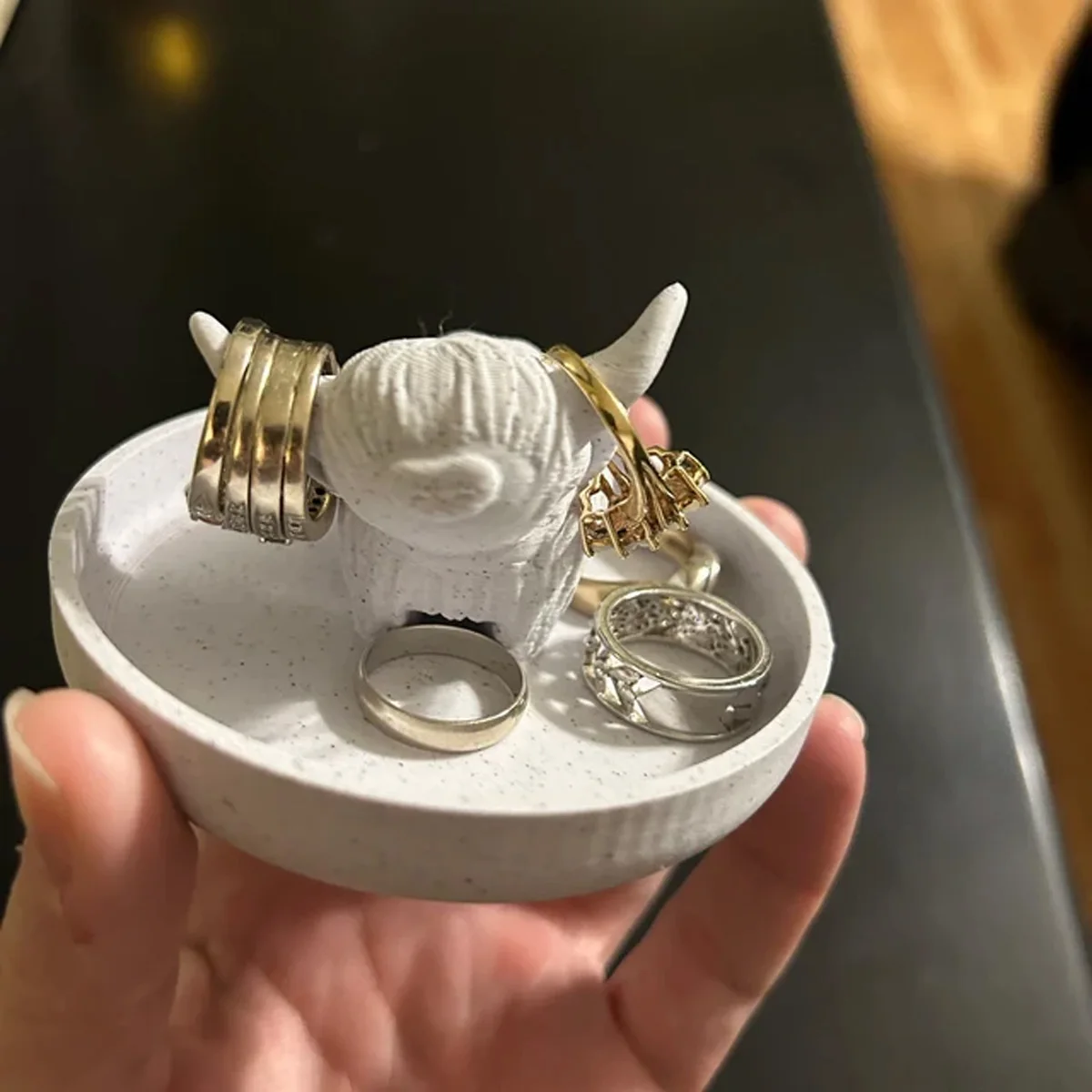 Highland Cow Ring Holder,Highland Cow Tray,Highland Cow Decor,Highland Cow Gifts