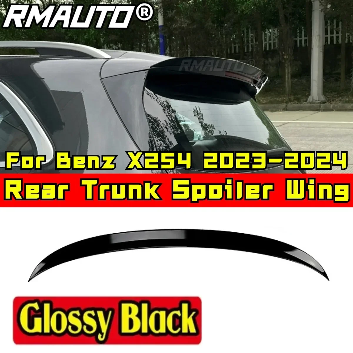 Car Rear Roof Spoiler Exterior Part Car Rear Spoiler Wing For Mercedes Benz GLC Class X254 2023+ GLC260 300 AMG Car Accessories