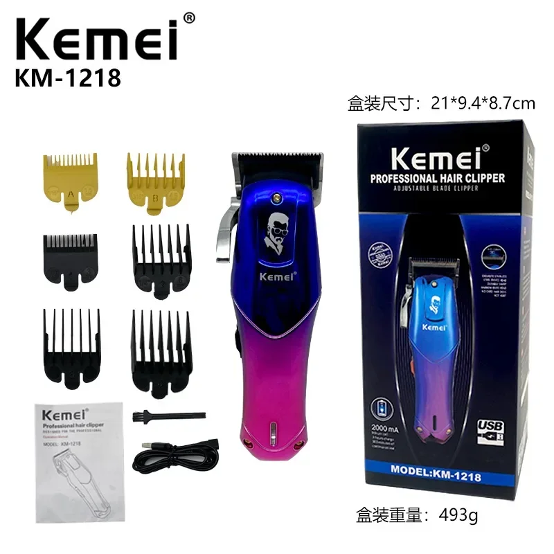 KM-1218 Men's Hair Display Display, Barber Shear, Hair Salon, Oil Head, Hair Shear, Gradient Titanium, Carbon Steel Head