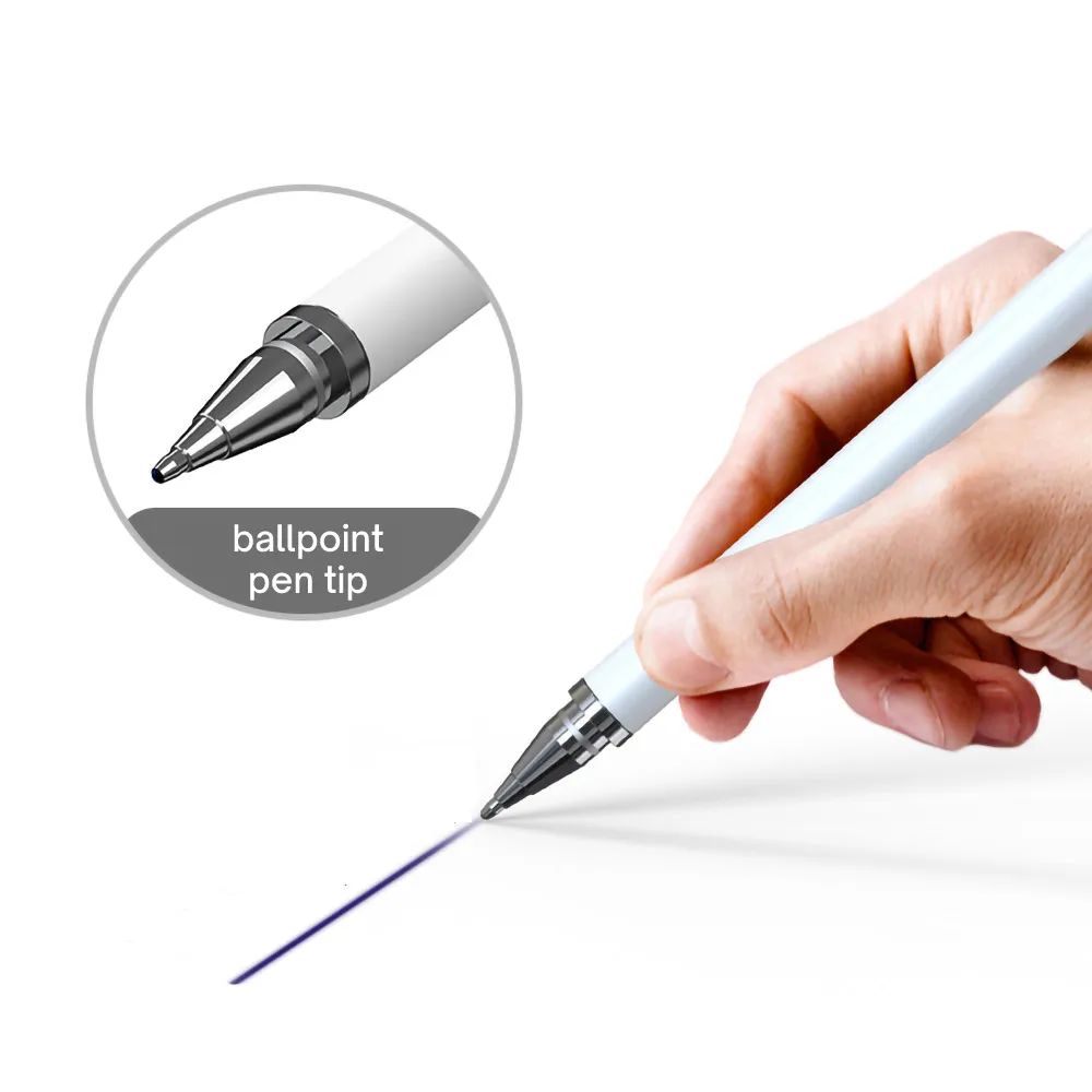 2 In 1 Stylus Pen for Mobile Phone Tablet Drawing Pen Capacitive Pencil Universal Touch Screen Pen for Pad Iphone Android Xiaomi