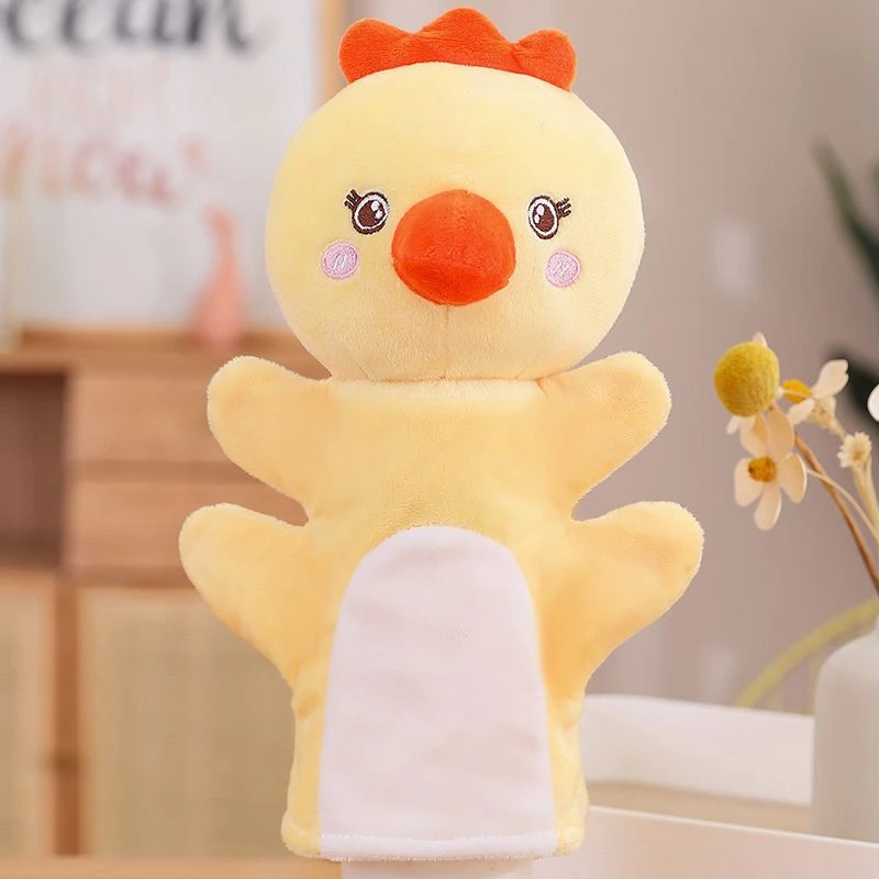 25CM Animal Chick Hand Pluche tot Super Leuk Toespraakverhaal Rustgevende dierenpop voor kinderen als verjaardags- en kerstcadeau