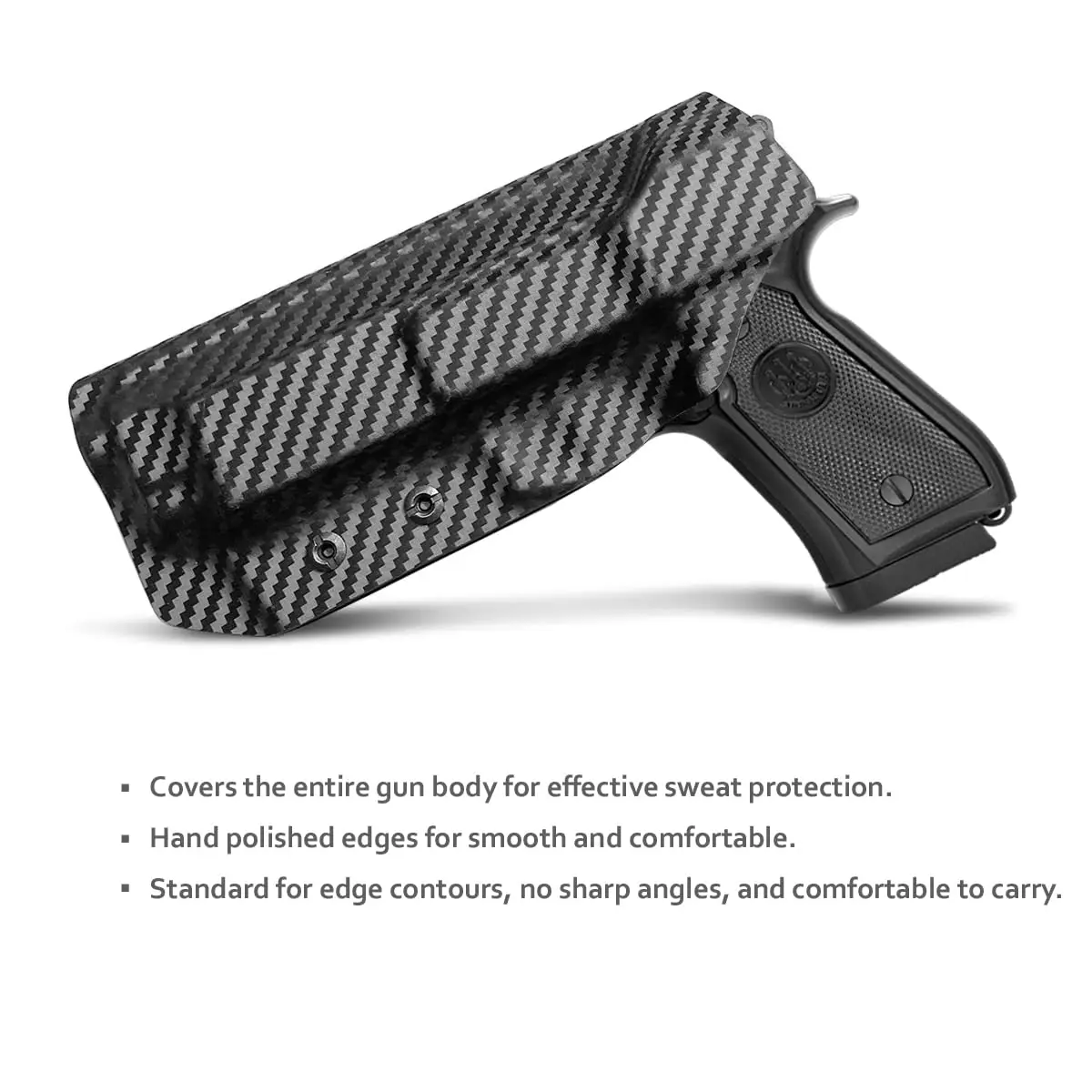 Beretta 92FS 92A1 96A1 Holster Carbon Fiber IWB Kydex Holster for Beretta 92 A1 / 96 A1 / 92 FS Pistol Case  ,Right