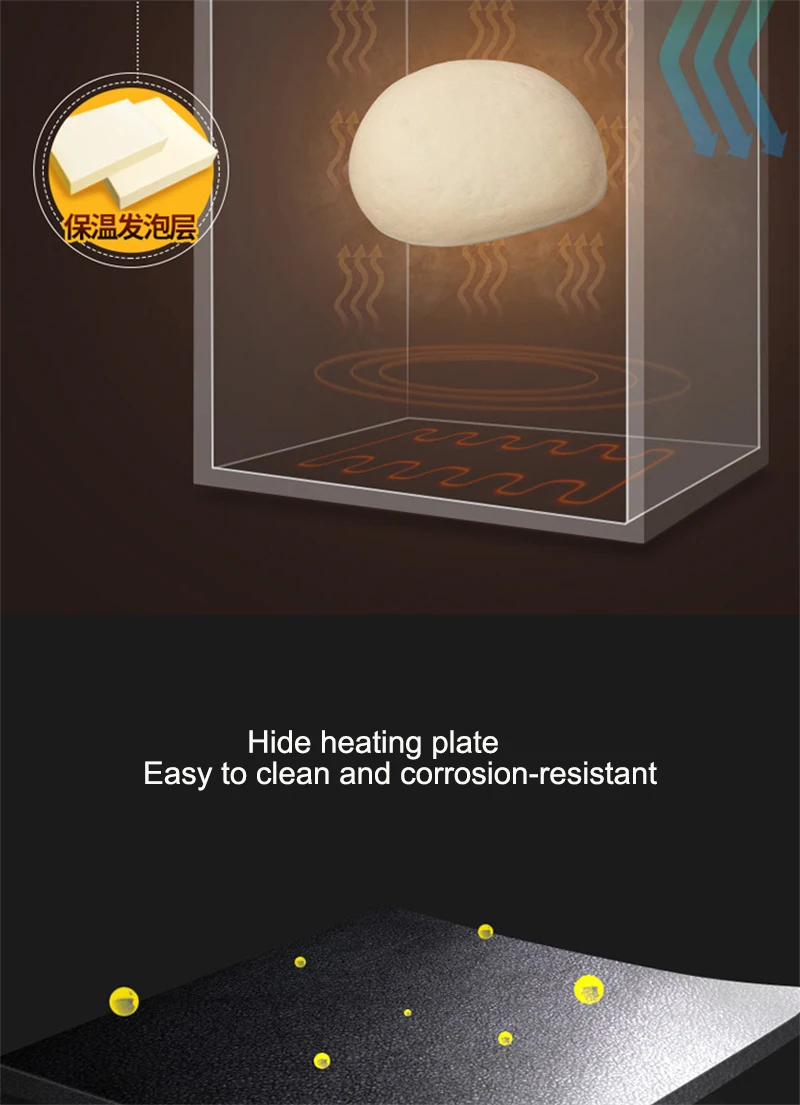 80L di Fermentazione di Fermentazione Macchina Commerciale Costante di Temperatura e di Umidità di Pane/Yogurt Fermentazione Attrezzature