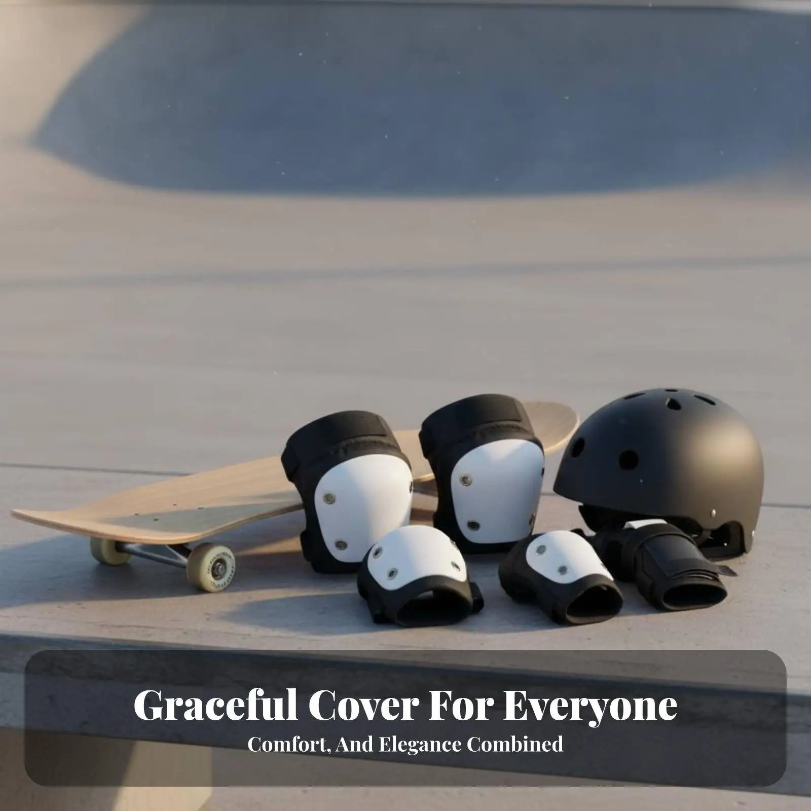 Adjustable Children Skating Pads with Soft Sponge Lining Protective Gear Set for Scootering Skateboarding Cycling view 4