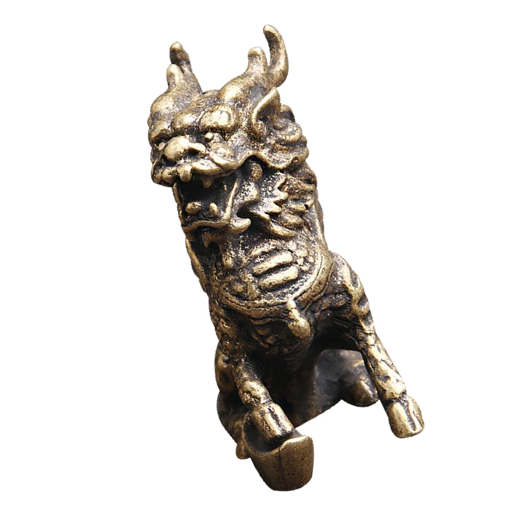 

Brass Kylin Home Office Living Room Desktop Kylin nament Bronze Ware Gift Desktop Decor Ideas Christmas
