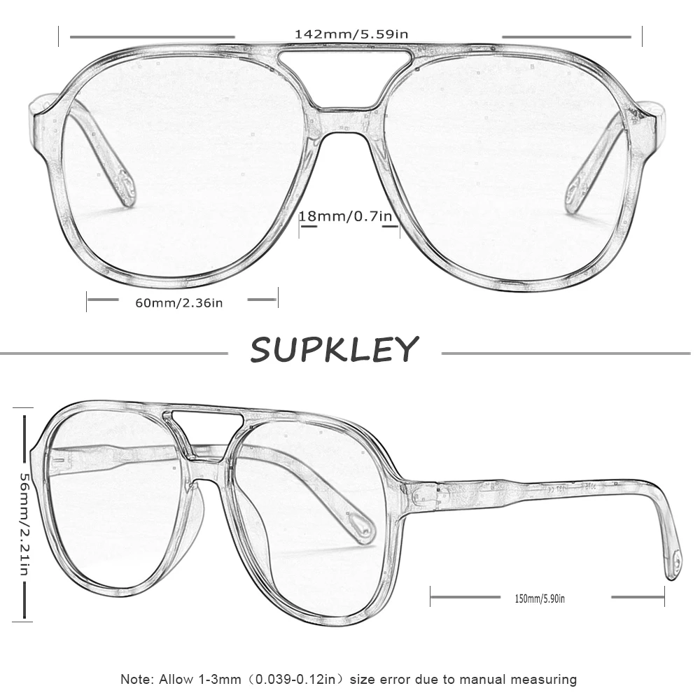 SUPKLEY Classic Retro Polarized Sunglasses for Women's 70s Square Fashion Sunglasses for Men's Comfortable Driving Hiking Sports