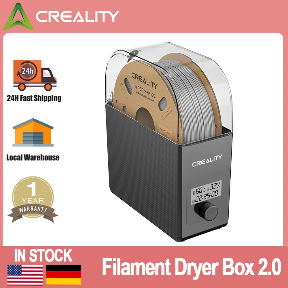 CREALITY 3D Filament Dryer Box 2.0 Upgrade Keeping Filament Dry Real-time Humidity Monitoring FDM 3D Printer Accessories