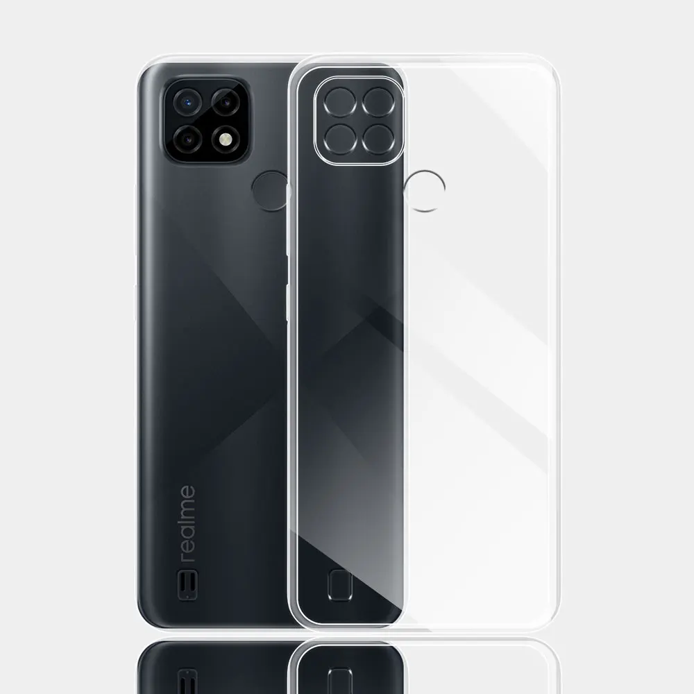 Funda de silicona ultrafina para Realme, carcasa trasera transparente de TPU suave para Oppo Realme C21Y, parachoques para Realme C21