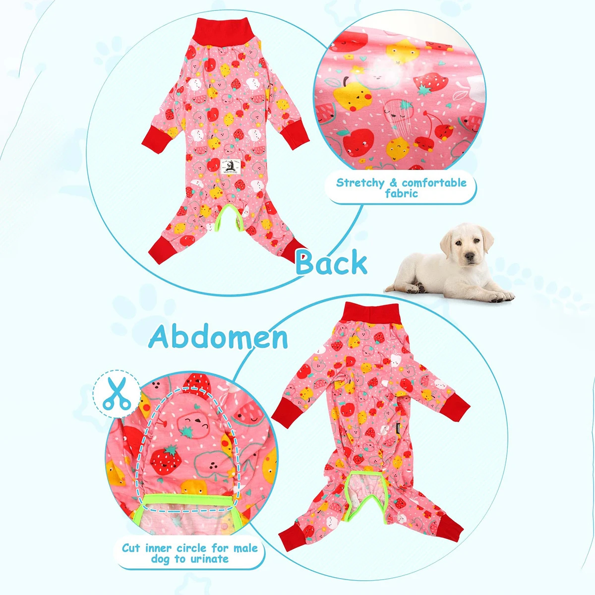 Big Dog Clothing Labrador Medium and Large Dog Spring and Summer Clothing Dog Sun Protection Clothing Anti-Fat Four-Legged image 5
