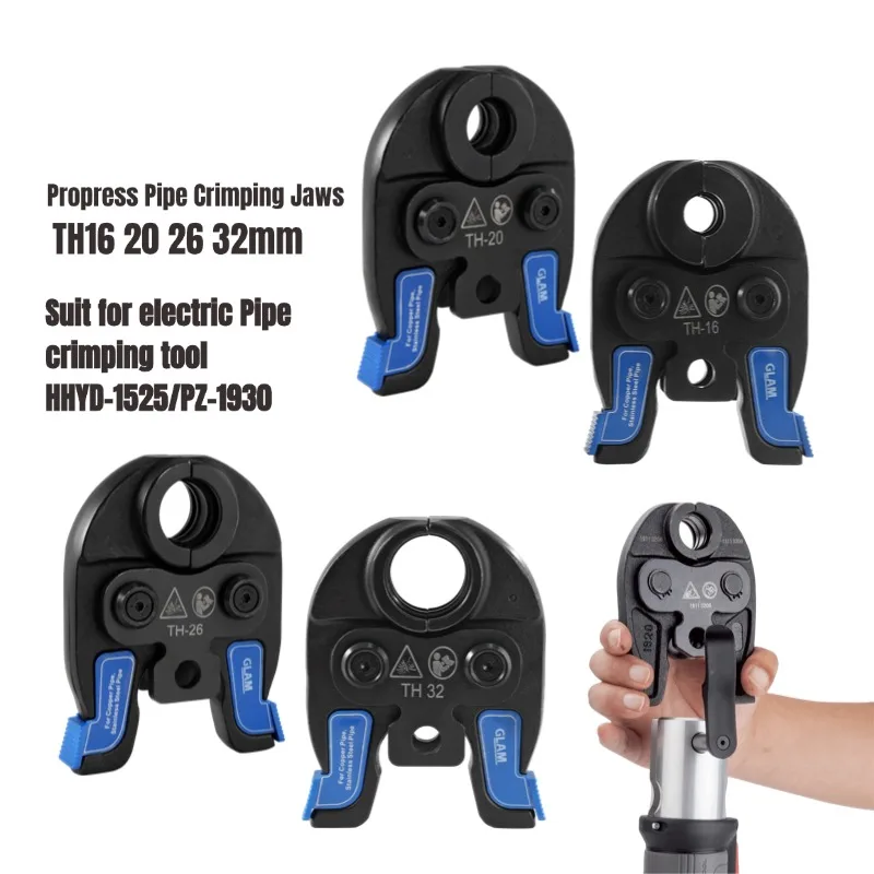 Hydraulic PEX Crimping Jaw, Compact TH Press Tool Head, Crimping Die, Sizes:16/20/26/32mm, Please Select Size Before Order