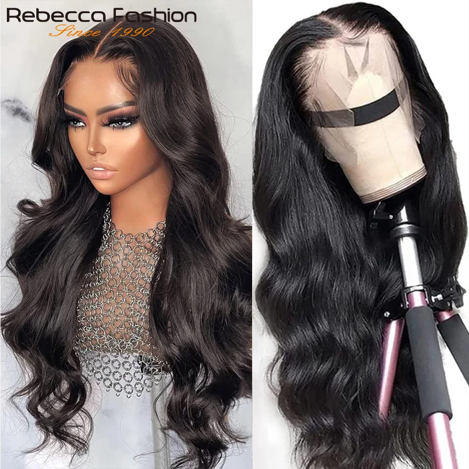 Online Clearance Sales Body Wave Human Hair Short Bob Wigs T Part Lace Front Wig Pre Plucked Brazilian Remy 100% Real Hair QVR