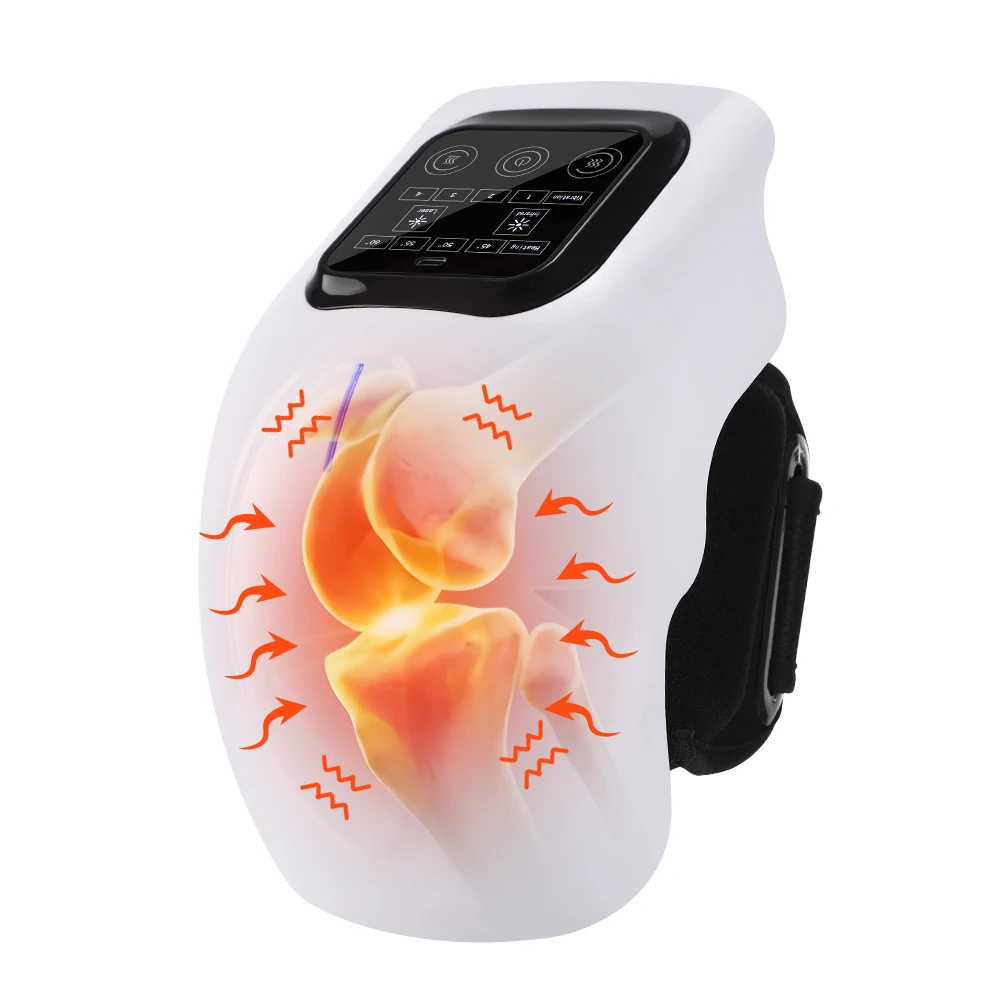 Smart Knee Massager Hot Compress Vibration Knee Massage Machine Electric Elbow Shoulder Knee masajeador With Red Infrared Light