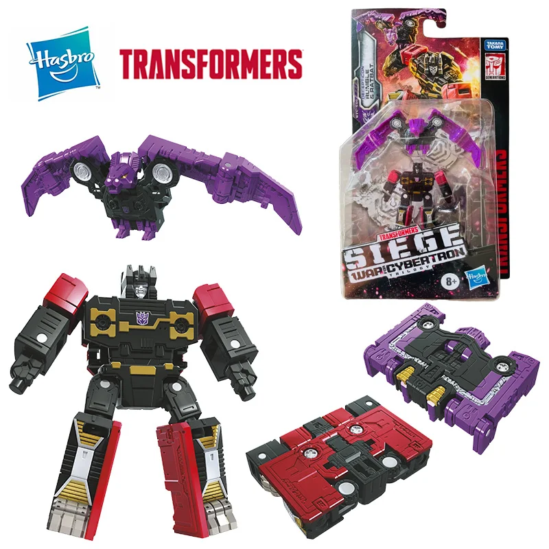 Hasbro Transformers Siege WFC-S46 Decepticon Rumble & Ratbat 4Cm Anime Original Action Figure Model Toy Birthday Gift Collection