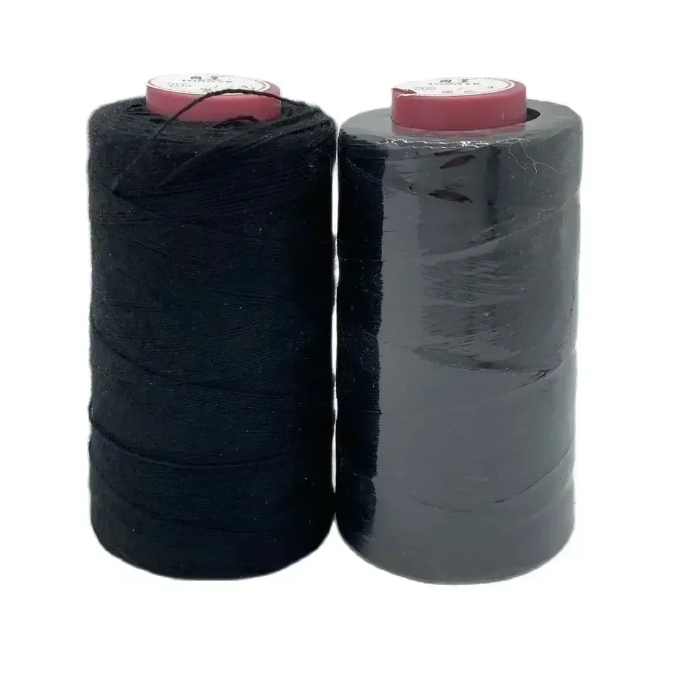 25 pcs C needle and 1 roll Black cotton thread weave thread hair weaving thread