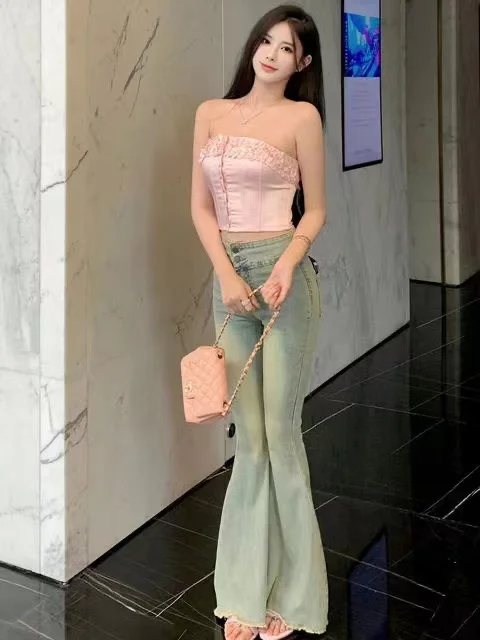 

Женские осенние джинсы, термозимние теплые джинсы на флисовой подкладке, утолщенные, уютные, плюшевые, бархатные, мягкие, удобные, тяжелые, полная длина, с высокой талией