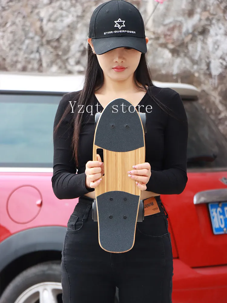 Mini land surfboard, skateboard, small fish board, portable, pedal-free ground transportation, street brushing, beginner