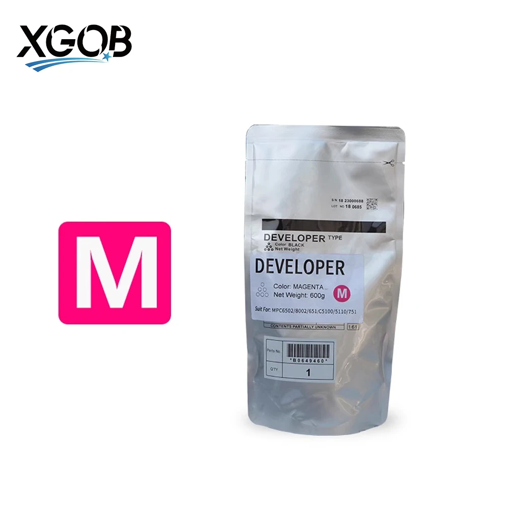 1PCS/600g MPC8002 Developer Powder For Ricoh MPC6502/5110/5100/5200/651/751/7501 Premium Quality High Compatible Secure Fusing