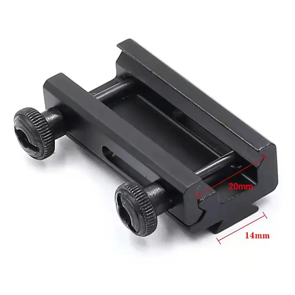 التكتيكية تتوافق السكك الحديدية تمديد 20 مللي متر إلى 14 مللي متر جبل السكك الحديدية ويفر نطاق قاعدة محول لعبة ملحقات المسدس