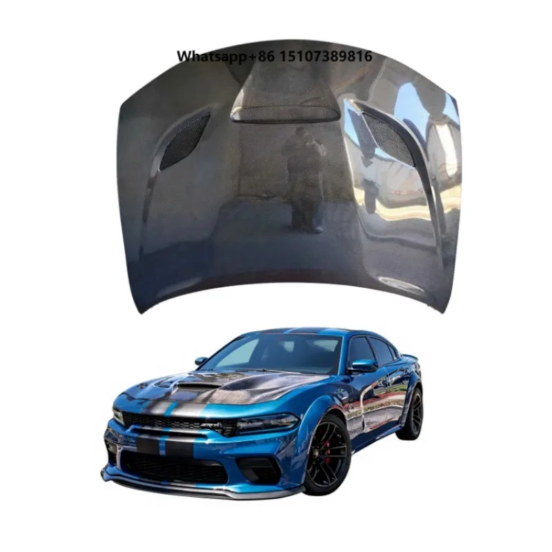 High Quality New Modified Engine Cover Black Hood 100% Waterproof Plug+Play for 2015-2023