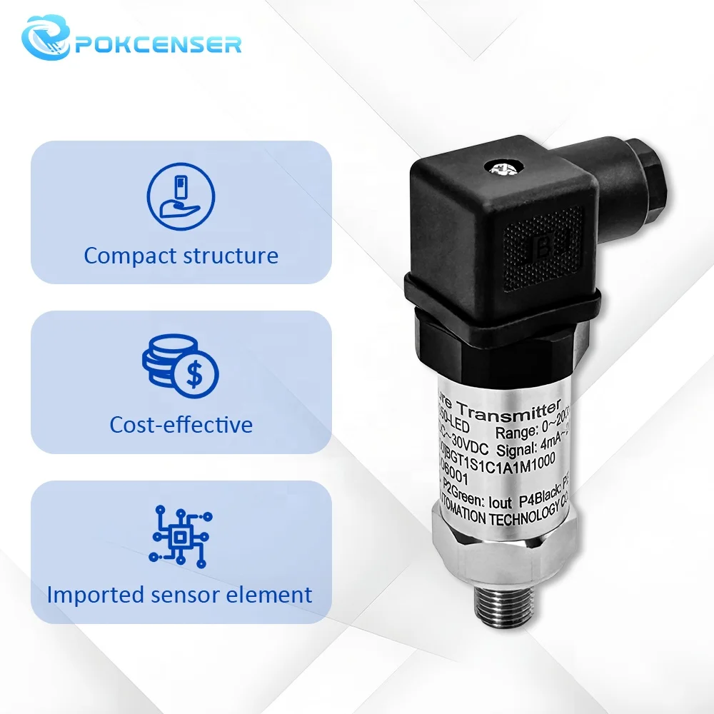 Trasmettitore di pressione del refrigerante con sensore di pressione ceramico standard per aria condizionata 4-20 mA 0-10 V