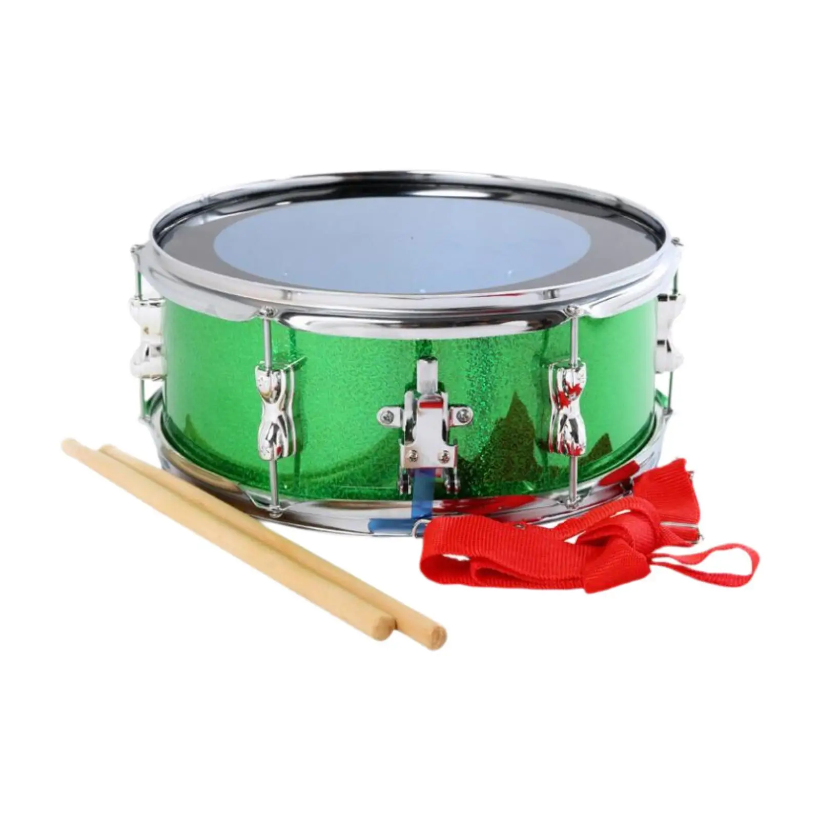 13inch Snare Drum Double Tone Drum Lightweight with Adjustable Strap Percussion