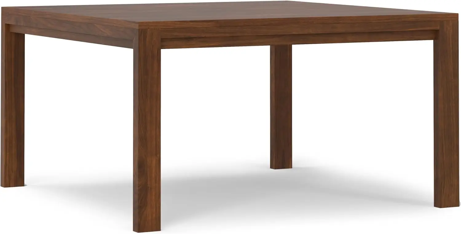 Wilson Square Dining Table, Solid Wood Walnut Veneer, 54-inches Square, Transitional-Style Kitchen Table for up to 8 People