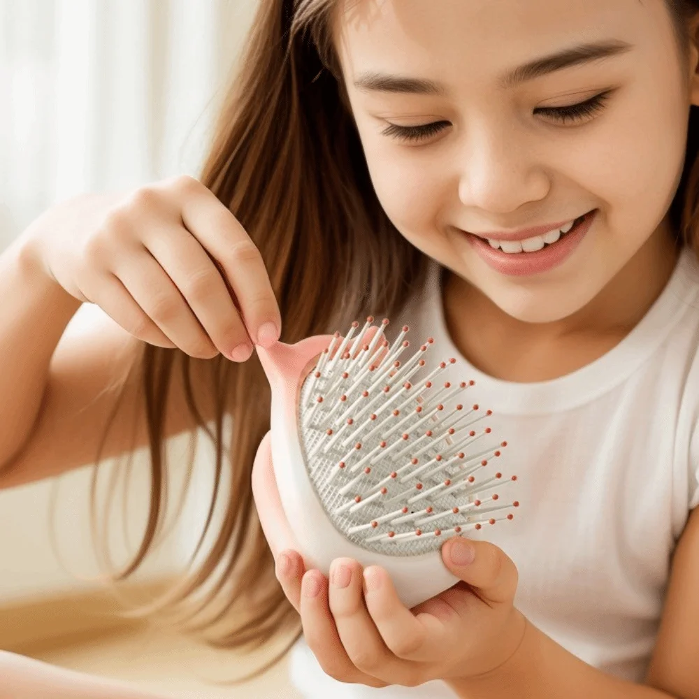 

Cat Shaped Air Cushion Comb Hair Massage Lovely Kids Cartoon Hair Brush Anti-static Hair Accessories Hairdressing Comb Dormitory