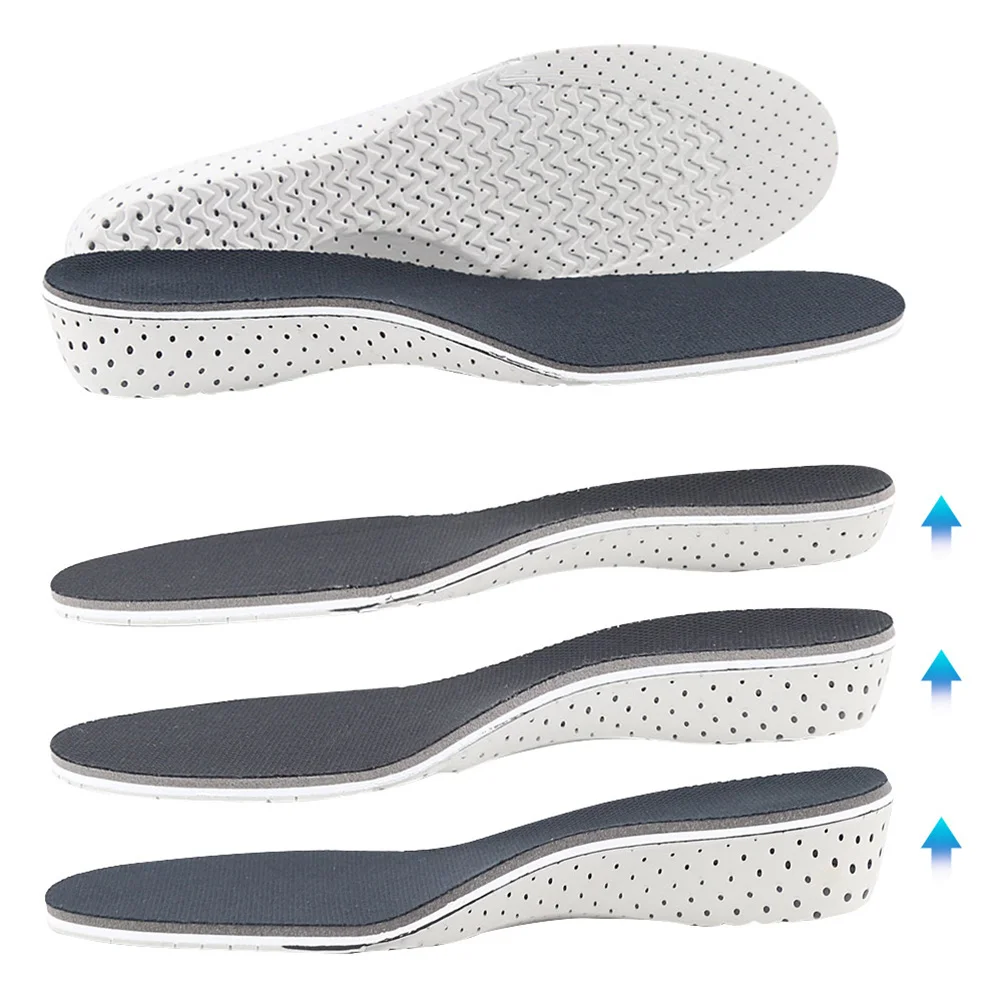 

2Pairs Invisible Height Increase Insoles Shoe Lifts Comfortable Eva Heel Inserts Shockproof Unisex Shoe Elevator for Men Women