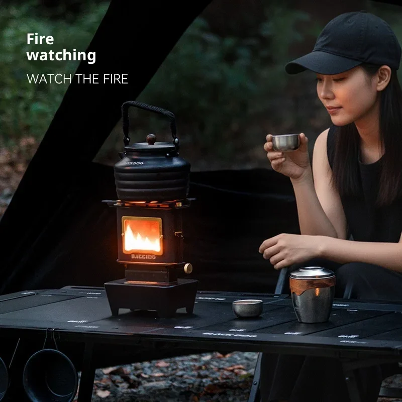 

BLACKDOGFire Vintage Desktop Viewing StoveKerosene Ornamental Stov LampCooking Lamps OrnamentOutdoor StoveMinie Tea